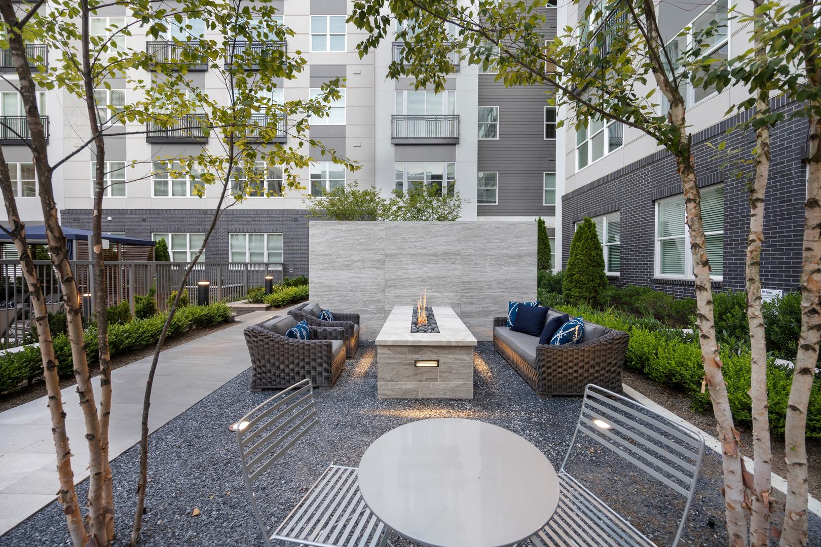 An outdoor oasis awaits — cozy up by the fire and make lasting memories in our stylish gathering spaces.