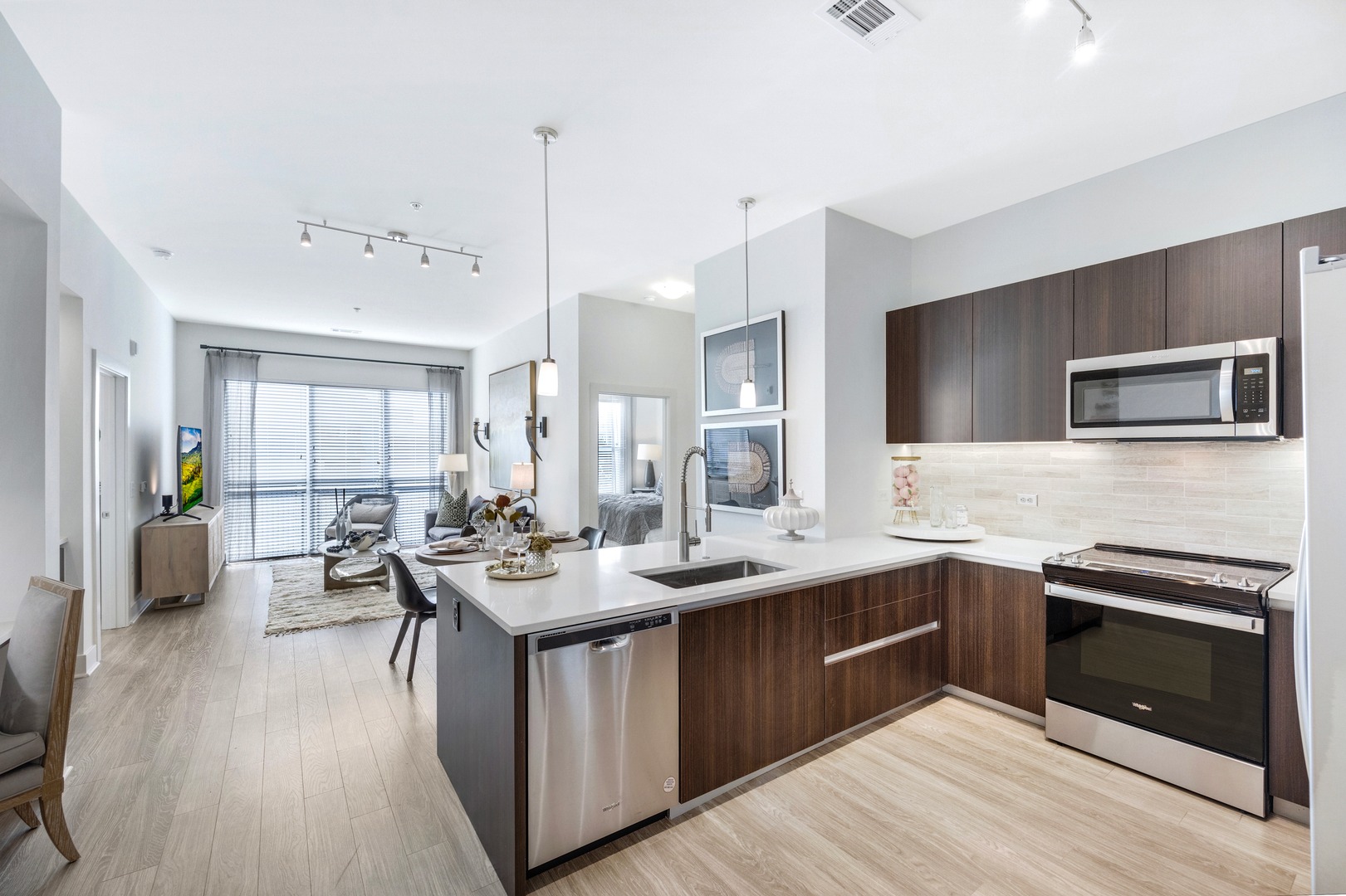 The Jones at Tysons offers four cabinet and two countertop options.